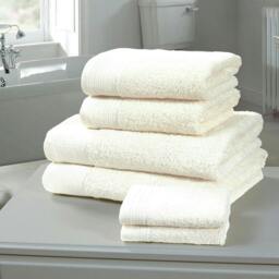 Rackhams Chatsworth 100% Cotton Towels - Silver - 6pc Towel Bale - thumbnail 2