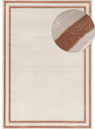 Rackhams Carmel Cream-Terra Bordered Rug - 6060 - 160X230 cm