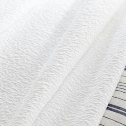 Rackhams White Textured Matelasse Cotton Bedspread - King - Superking