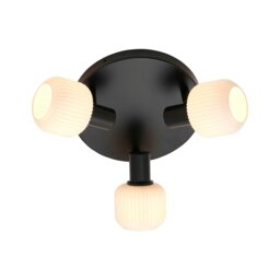 Rackhams Milford Mini 3-Rondel - Ceiling light - Black - 1
