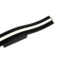 Rackhams LED Stick Style Modern Feature Wall Light Fitting in Matte Sand Black - thumbnail 4