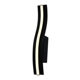 Rackhams LED Stick Style Modern Feature Wall Light Fitting in Matte Sand Black