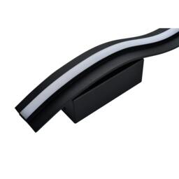 Rackhams LED Stick Style Modern Feature Wall Light Fitting in Matte Sand Black - thumbnail 3
