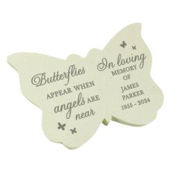 Rackhams Personalised Memorial Butterfly Resin Garden Ornament