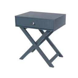 Rackhams Options 1-Drawer X-Leg Premium Bedside Cabinet - white - thumbnail 2