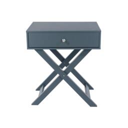 Rackhams Options 1-Drawer X-Leg Premium Bedside Cabinet - white - thumbnail 3