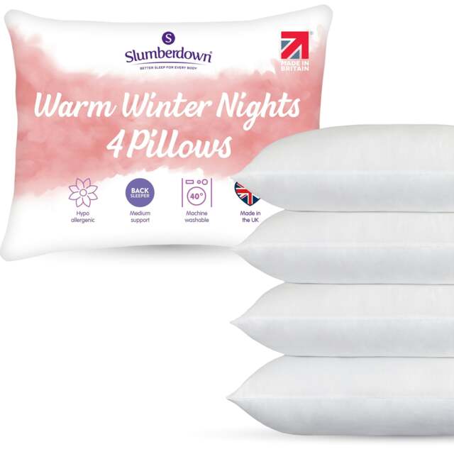 Rackhams Warm Winter Nights Pillow - 4 Pack - image 1