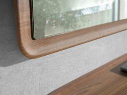 Rackhams Rectangular Walnut Wall Mirror 3248 - thumbnail 5
