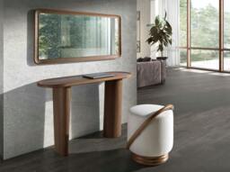 Rackhams Rectangular Walnut Wall Mirror 3248 - thumbnail 3
