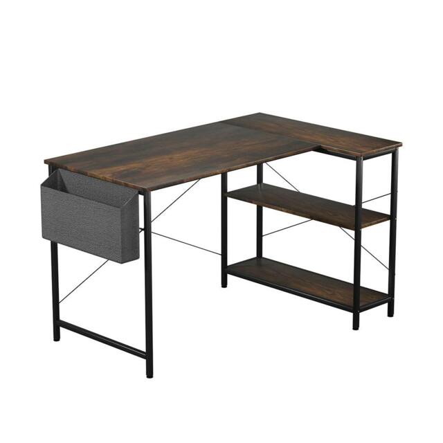 Rackhams L Shaped Gaming Computer Desk Workstation Study Corner Table Home Office - 120cm x 80cm x 75cm - image 1
