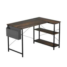 Rackhams L Shaped Gaming Computer Desk Workstation Study Corner Table Home Office - 120cm x 80cm x 75cm