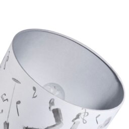 Rackhams Elvis Presley Themed Linen Lampshade with Famous Poses and Guitars Musical Notes - thumbnail 3