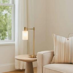 Rackhams Maya Antique Brass Table Lamp