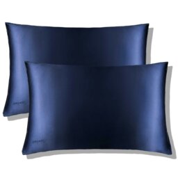 Rackhams Silk Pillowcase - Midnight Blue - thumbnail 6