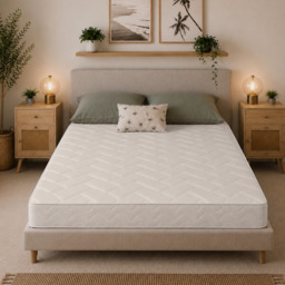 Rackhams Quilted Brick Hybrid Mattress - 18cm Deep, Soft Firmness - White - 1 - European Small Single Mattress (80cm x 200cm) - thumbnail 6