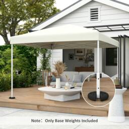 Rackhams Tent Weight Base 4pcs Gazebo Foot Leg Pole Anchor Weights Marquee