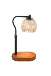 Rackhams Dimmable Candle Warmer Lamp with Timer - Black - One Size - thumbnail 2