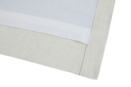 Rackhams Pure Washed Linen Lined Eyelet Curtains - White - Width 167cm x Drop 182cm - White - thumbnail 2