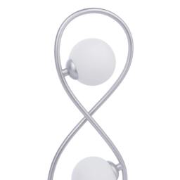 Rackhams Lena 2 Light Matte Silver Table Lamp - thumbnail 5