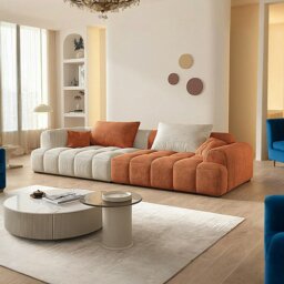 Rackhams Arabella Module Sofa, Two Seater Sofa, Three Seater Sofa, Four Seater, Corduroy Fabric - Others ( Contact Us ) - Two Seater 220cm - No Ottoman - thumbnail 1