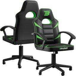 Rackhams Valor Mid Back PC Gaming Chair - Red - thumbnail 4
