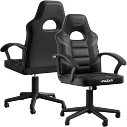 Rackhams Valor Mid Back PC Gaming Chair - Red - thumbnail 2
