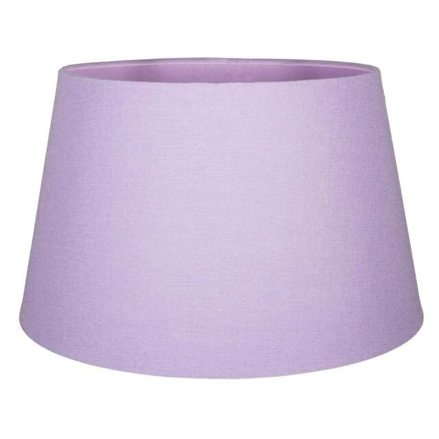 Rackhams Traditional 30cm Soft Lilac Linen Fabric Drum Table/Pendant Shade 60w Maximum - image 1