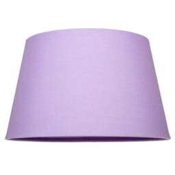 Rackhams Traditional 30cm Soft Lilac Linen Fabric Drum Table/Pendant Shade 60w Maximum - thumbnail 5