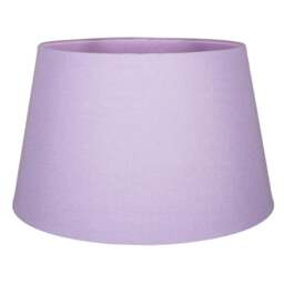 Rackhams Traditional 30cm Soft Lilac Linen Fabric Drum Table/Pendant Shade 60w Maximum