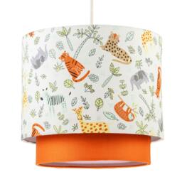 Rackhams Safari Animals Childrens Pendant Light Shade with Double Tier Design - thumbnail 2