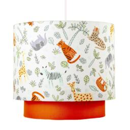Rackhams Safari Animals Childrens Pendant Light Shade with Double Tier Design - thumbnail 3
