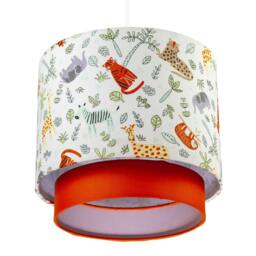 Rackhams Safari Animals Childrens Pendant Light Shade with Double Tier Design - thumbnail 4