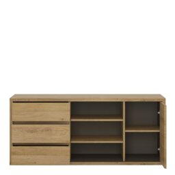 Rackhams Shetland 1 Door 3 Drawer TV Cabinet - 1 - thumbnail 3