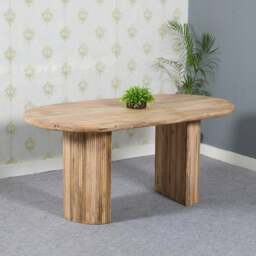 Rackhams Niles Wooden Dining Table 170Cm - Wood - 170x85x76 CM (LxDxH) - Dining Table - thumbnail 5