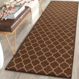Rackhams Trellis Gel Mat - Brown Beige - 67cm x 220cm (2.2ft x 7.2ft) - thumbnail 1