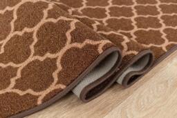 Rackhams Trellis Gel Mat - Brown Beige - 67cm x 220cm (2.2ft x 7.2ft) - thumbnail 2