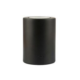 Rackhams Modern Rechargeable Can-Style Table Lamp in Matte Black with Touch Dimmer Button - thumbnail 2