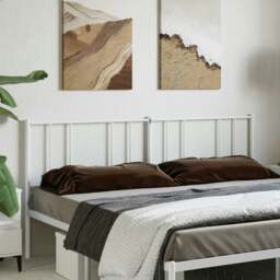 Rackhams Metal Headboard White 200 cm