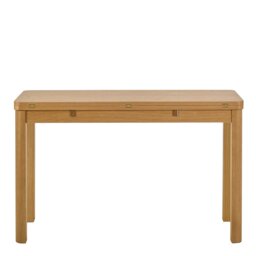 Rackhams Southampton Extendable Rectangular dining table in Matt Oak 45/90 x 120 cm - Oak - No - Brown - thumbnail 2