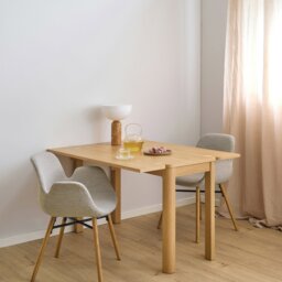 Rackhams Southampton Extendable Rectangular dining table in Matt Oak 45/90 x 120 cm - Oak - No - Brown - thumbnail 5