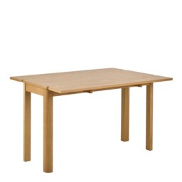 Rackhams Southampton Extendable Rectangular dining table in Matt Oak 45/90 x 120 cm - Oak - No - Brown - thumbnail 3