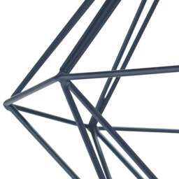 Rackhams Industrial Basket Cage Designed Matt Black Metal Semi Flush Ceiling Light - thumbnail 2