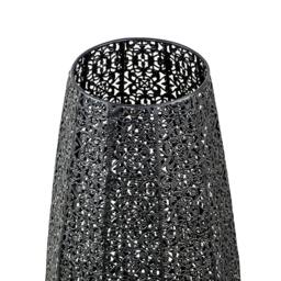Rackhams Traditional and Ornate Floral Moroccan Floor Lamp in Black Gloss - thumbnail 5