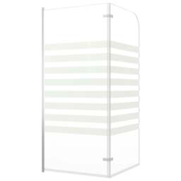 Rackhams Bath Enclosure 120x140 cm Tempered Glass Stripe - thumbnail 6