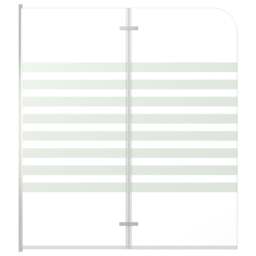 Rackhams Bath Enclosure 120x140 cm Tempered Glass Stripe - thumbnail 2