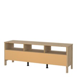 Rackhams Madrid TV Unit 3 Drawers in Jackson Hickory Oak - 1 - thumbnail 4