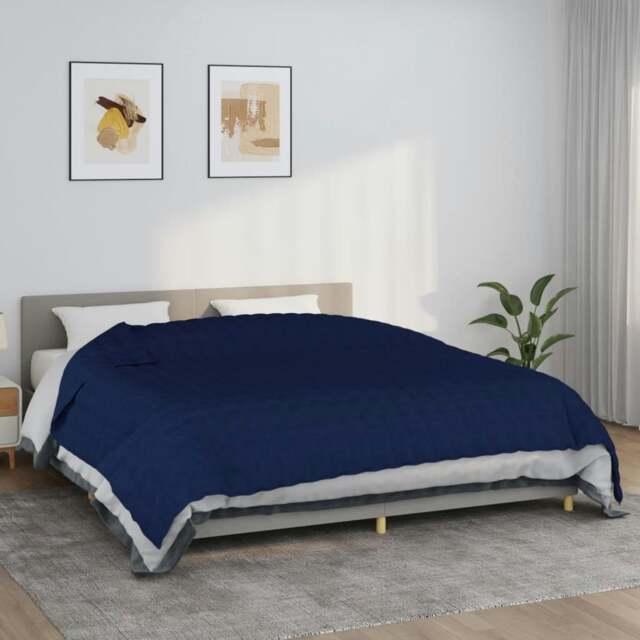 Rackhams Weighted Blanket Blue 220x260 cm 11 kg Fabric