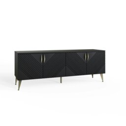 Rackhams Frank Olsen Ava 1500 Tv Cabinet - Black - thumbnail 4