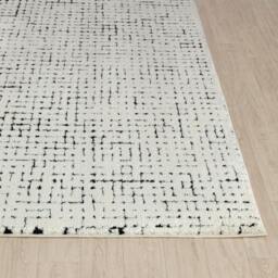 Rackhams Freud-Modern Ivory Black High Pile Rug - 160 x 213 cm - thumbnail 4