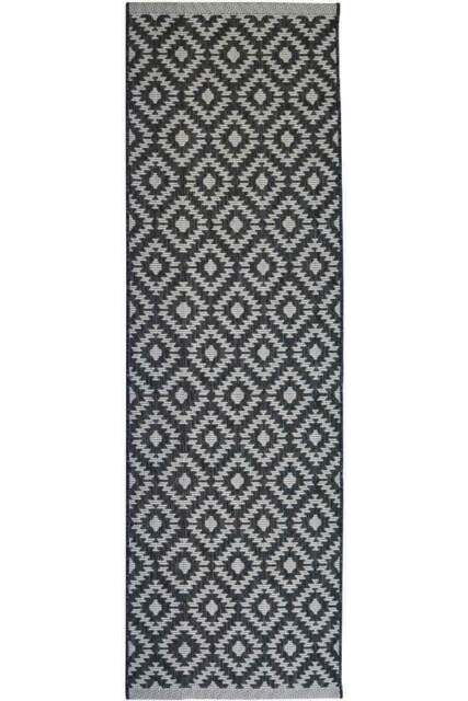 Rackhams County Genesis Black Rug – Indoor & Outdoor - 67X200 cm - image 1